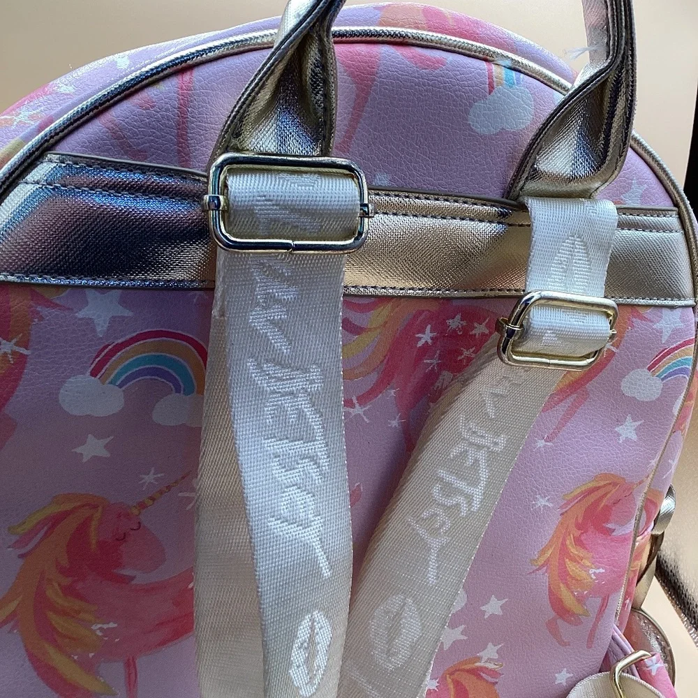 Betsy Johnson pastel heart backpack